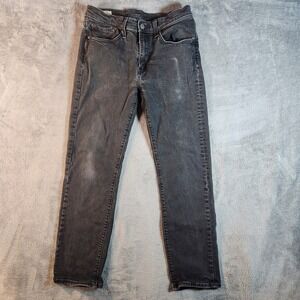 Levis Jeans 514 Mens 31x30 Black Premium Straight Denim Medium Wash Mid Rise VTG